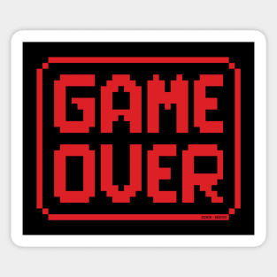 GAME OVER (Red) Sticker